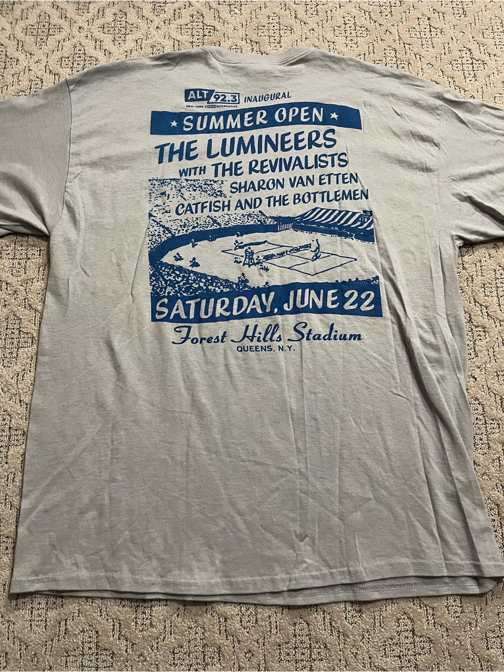 🎸 '19 The Lumineers & The Revivalists Queens NY Summer Forest Hills Unworn Tee - Picture 11 of 13